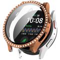 Husă cu Sticlă Temperată Rhinestone Decorative - Samsung Galaxy Watch7 - 40mm