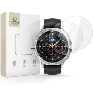 Protector de ecran din sticlă călită Samsung Galaxy Watch8 Classic Tech-Protect Glass Fit+ - 46mm - 2 buc. - Clar