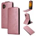 Husă verticală cu rabat și suport Samsung Galaxy XCover7 Pro - Auriu Roze