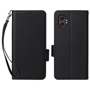 Husă Portofel cu Închidere Magnetică Samsung Galaxy XCover7 Pro - negru