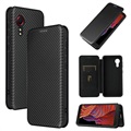 Husă Flip Samsung Galaxy Xcover 5 - Fibra de Carbon - Negru