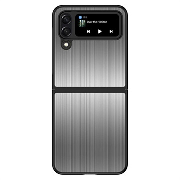 Husă Hibrid Samsung Galaxy Z Flip4 din Oțel Inoxidabil - Negru