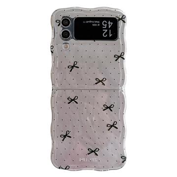 Husă elegantă din TPU cu margine ondulată Samsung Galaxy Z Flip4