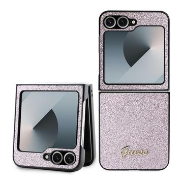 Husă Hibrid Samsung Galaxy Z Flip6 - Guess Glitter Flakes Metal Logo
