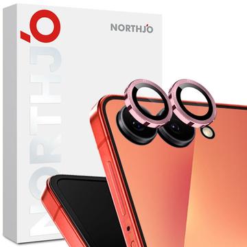 Set de protecție pentru obiectivul camerei Samsung Galaxy Z Flip7 Northjo - Roz