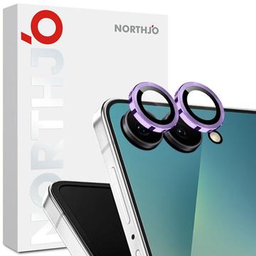 Set de protecție pentru obiectivul camerei Samsung Galaxy Z Flip7 Northjo - Violet
