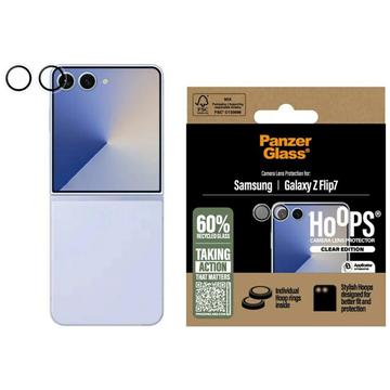 Protector pentru lentile de cameră Samsung Galaxy Z Flip7 PanzerGlass Hoops - Transparent