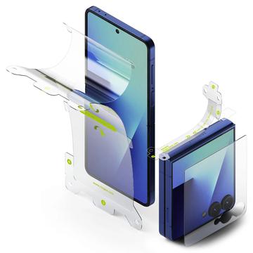 Samsung Galaxy Z Flip7 Ringke 3-în-1 Pro Set de protecție - Clar - 3 buc.