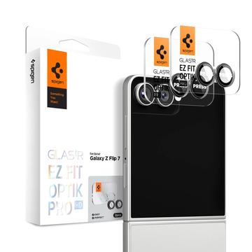 Protector Obiective Cameră Samsung Galaxy Z Flip7 Spigen Glas.tR Ez Fit Optik Pro - 2 Buc. - Negru