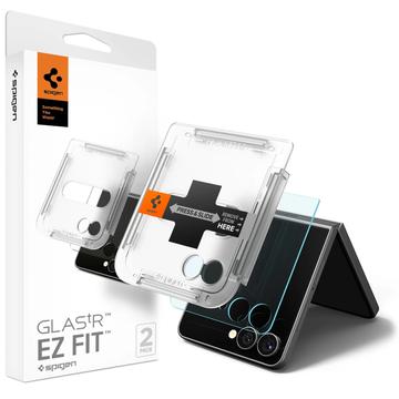 Geam Protecție Ecran Samsung Galaxy Z Flip7 - Spigen Glas.tR Ez Fit - 2 Buc.