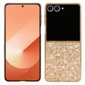 Husă Hibrid Samsung Galaxy Z Flip8 - Glitter - Auriu