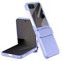 Samsung Galaxy Z Flip8 Husă din plastic cu protector de ecran exterior din sticlă călită - Violet
