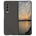 Husă Hibrid pentru Samsung Galaxy Z Fold3 5G - Fibră Carbon - Negru