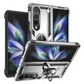 Husă Hibrid cu Kickstand Metalic Samsung Galaxy Z Fold4 - Argintiu