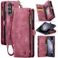 Husă Portofel Samsung Galaxy Z Fold6 - Caseme 008 2-în-1 Multifunctional - Roșu
