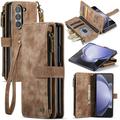 Husă Portofel Samsung Galaxy Z Fold6 - Caseme C30 Multifunctional - Maro