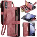 Husă Portofel Samsung Galaxy Z Fold6 - Caseme C30 Multifunctional - Roșu