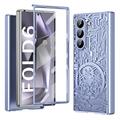 Husă din plastic galvanizat Samsung Galaxy Z Fold6 Mechanical Legend - Albastru