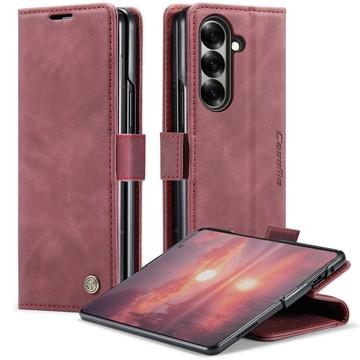 Husă Portofel Samsung Galaxy Z Fold7 - Caseme 013 - Roșu Vin