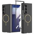 Husă magnetică subțire cu protector de ecran din sticlă călită Samsung Galaxy Z Fold7 GKK - Negru