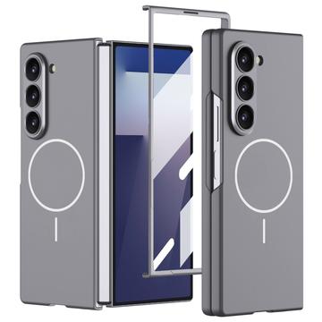 Husă magnetică subțire cu protector de ecran din sticlă călită Samsung Galaxy Z Fold7 GKK - Gri