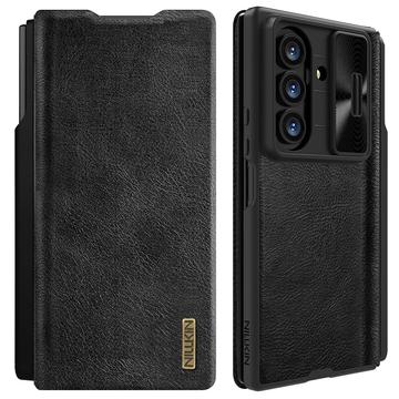 Husă Flip Samsung Galaxy Z Fold7 - Nillkin Qin Pro - Negru