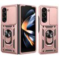Husă Hibridă Samsung Galaxy Z Fold7 cu Inel Rotativ cu Ecran pentru Cameră
