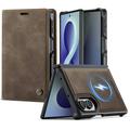 Husă portofel detașabilă 2-în-1 Samsung Galaxy Z Fold8 Caseme C49 - compatibilă MagSafe, RFID - cafea