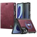 Husă portofel detașabilă 2-în-1 Samsung Galaxy Z Fold8 Caseme C49 - compatibilă MagSafe, RFID - Roșu