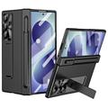 Husă cu balama magnetică Samsung Galaxy Z Fold8 Ultra, cu stylus și folie de protecție din sticlă temperată - Negru