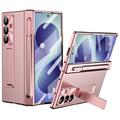 Husă cu balama magnetică Samsung Galaxy Z Fold8 Ultra, cu stylus și folie de protecție din sticlă temperată - Aur roz