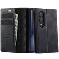 Geantă de portofel cu textură de vițel și blocare RFID Samsung Galaxy Z Fold8 Ultra Caseme 033 - negru