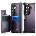 Husă Samsung Galaxy Z Fold8 Ultra Caseme C22 cu portofel pentru carduri RFID - Violet