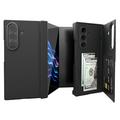 Samsung Galaxy Z TriFold Husă cu slot pentru card și suport multi-unghi - Negru