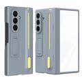Samsung Galaxy Z TriFold Husă cu suport, protecție pentru ecran din sticlă securizată și stylus - gri