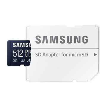 Card de memorie Samsung Pro Ultimate MicroSDXC cu adaptor SD MB-MY512SA/WW - 512GB