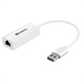 Adaptor Rețea Ethernet Sandberg USB 3.0 / Gigabit - Alb