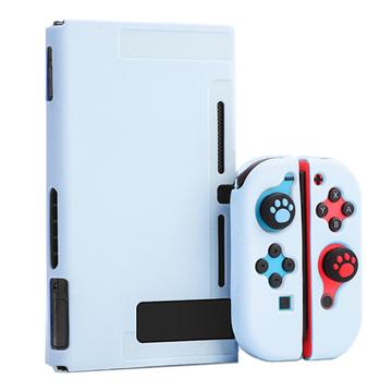 Set de huse de andocare rezistente la zgârieturi pentru consola Nintendo Switch, silicon moale de protecție pentru joystick - albastru