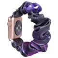 Curea Scrunchie - Apple Watch Series Ultra 2/Ultra/9/8/SE (2022)/7/SE/6/5/4/3/2/1 - 49mm/45mm/44mm/42mm - Violet Inchis