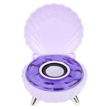 Difuzor Bluetooth în formă de scoică cu iluminare ambientală RGB - Violet