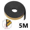 Bandă de etanșare EPDM autoadezivă pentru uși și ferestre - 5m, 9x4mm - negru
