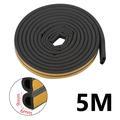 Bandă de etanșare EPDM autoadezivă pentru uși și ferestre - 5m, 9x6mm
