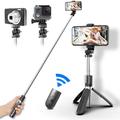 Selfieshow L02 Bluetooth Selfie Stick Trepied - Negru