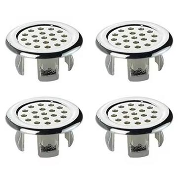 Set de 4 inele decorative de revărsare pentru chiuvetă - inel de plasă