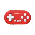 ShanWan Mini Bluetooth Game Controller cu vibrații - roșu