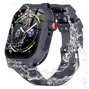 Husă Impermeabilă Apple Watch Series 9/8/7 - Shellbox - 45mm - Negru