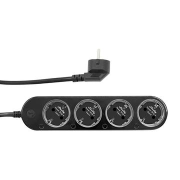 Shelly Power Strip 4 Gen4 Bandă de alimentare inteligentă cu contorizare a puterii - negru