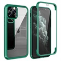 Husă Hibrid iPhone 11 Pro Max - Shine&Protect 360 - Verde / Clar