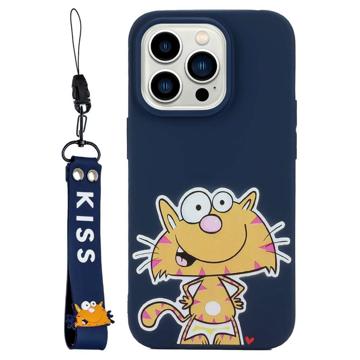 Husă TPU iPhone 14 Pro din Seria Kiss cu Curea