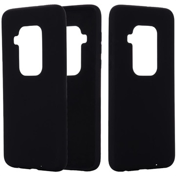 Husă Silicon Motorola One Zoom - Mat şi Flexibil - Negru